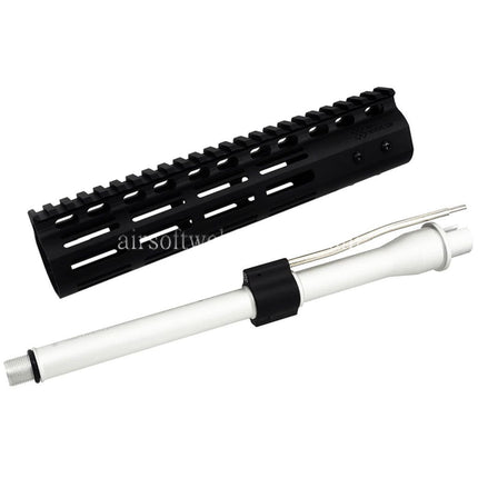 CYMA CGS Noveske N4 9.5 Zoll M-Lok Handschutz Schienen System mit äußerer Lauf Geeignet für CYMA CGS AR M4 Tokyo Marui M4 MWS GBB Gewehre Airsoft