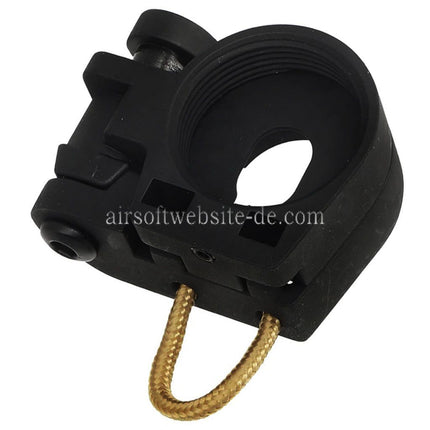 APS Metall Klappbarer Schaftadapter Geeignet für APS Tokyo Marui M4 Serie AEG Gewehre Airsoft Schwarz