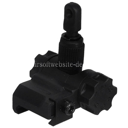 CYMA Plastik SCAR Hochklappen Kimme Geeignet für 20mm 1913 Picatinny Schiene AEG Gewehre Airsoft