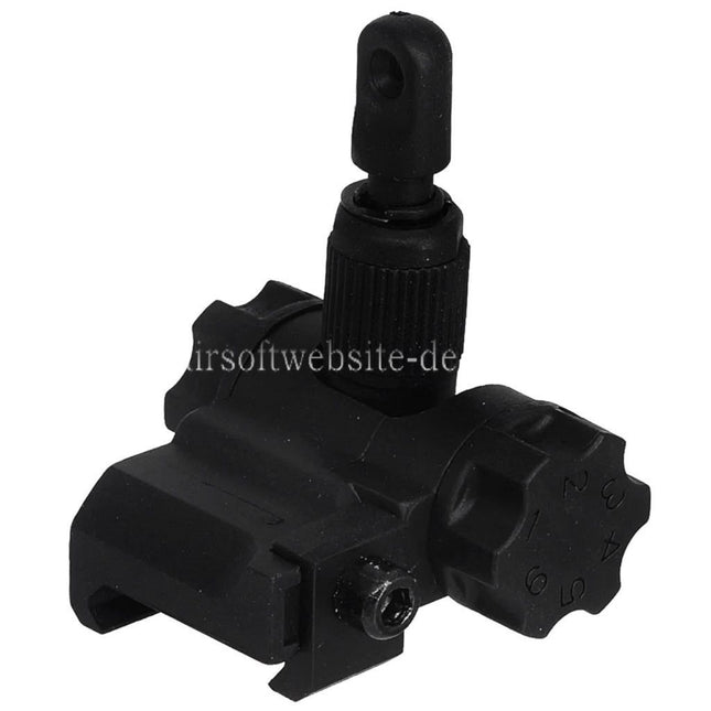 CYMA Plastik SCAR Hochklappen Kimme Geeignet für 20mm 1913 Picatinny Schiene AEG Gewehre Airsoft
