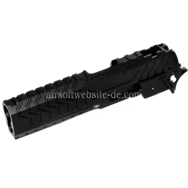 5KU CNC Aluminium Matrix Stil Schlitten Mittlerer Rahmen Set Geeignet für Tokyo Marui Hi-Capa Serie GBB Pistolen Airsoft