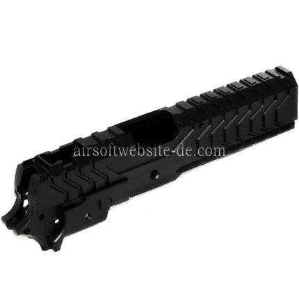 5KU CNC Aluminium Matrix Stil Schlitten Mittlerer Rahmen Set Geeignet für Tokyo Marui Hi-Capa Serie GBB Pistolen Airsoft