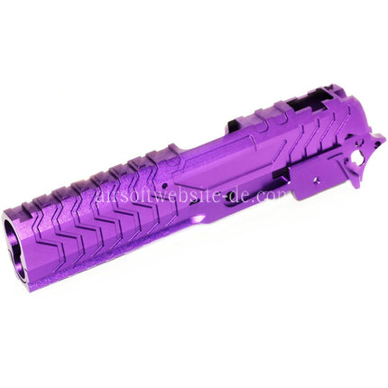 5KU CNC Aluminium Matrix Stil Schlitten Mittlerer Rahmen Set Geeignet für Tokyo Marui Hi-Capa Serie GBB Pistolen Airsoft