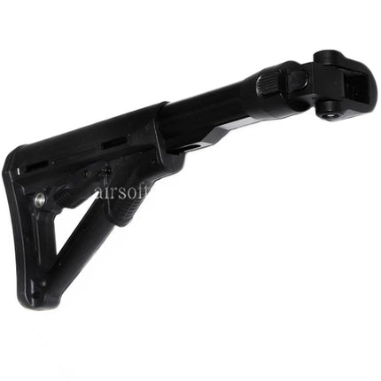 CYMA 6-Positions CTR Stil Einziehbarer Klappschaft Geeignet für CYMA CM076 AK74 Serie AEG Gewehre Airsoft Schwarz