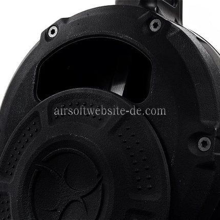 Action Army 350rd Schnelles Nachladen Gas Trommelmagazin Geeignet für AAP-01 EMG SAI BLU E&C APS ARMY BELL UMAREX Elite Force VFC AW WE Tokyo Marui G17 G18C G-Serie GBB Pistolen Airsoft
