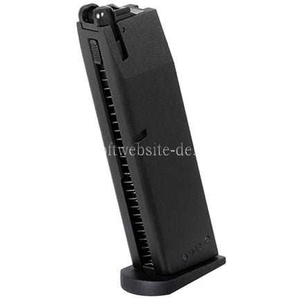 KJ WORKS 25rd Gas Magazin Geeignet für KJ SRC Tokyo Marui WE M9 Serie GBB Pistole Airsoft Schwarz