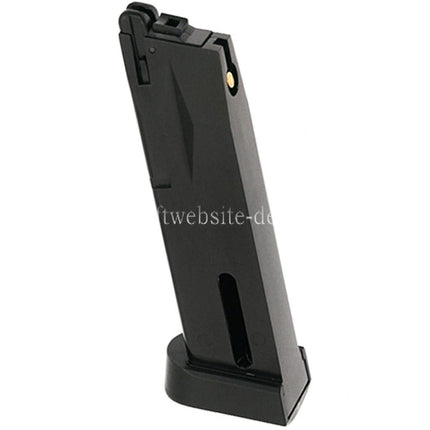 KJ WORKS 25rd Co2 Magazin Geeignet für KJ SRC Tokyo Marui WE M9 Serie GBB Pistole Airsoft Schwarz