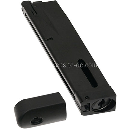 KJ WORKS 25rd Co2 Magazin Geeignet für KJ SRC Tokyo Marui WE M9 Serie GBB Pistole Airsoft Schwarz