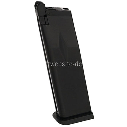 KJ WORKS 28rd Gas Magazin KP-05 KP-06 KP-08 KP-11 Geeignet für Hi-Capa Serie GBB Pistole Airsoft Schwarz
