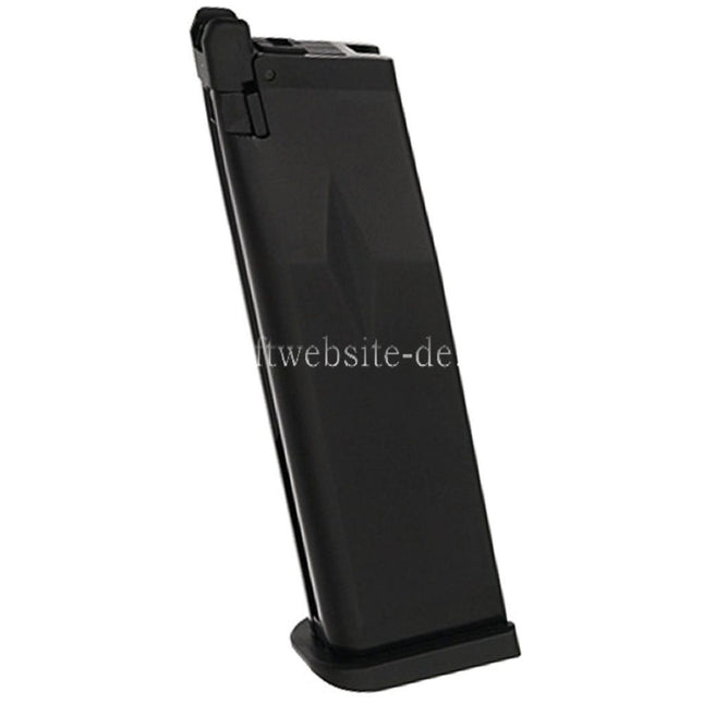 KJ WORKS 28rd Gas Magazin KP-05 KP-06 KP-08 KP-11 Geeignet für Hi-Capa Serie GBB Pistole Airsoft Schwarz