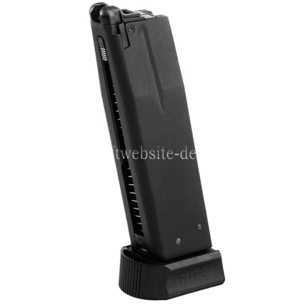 KJ WORKS 26rd Gas Magazin Geeignet für KJ KP-15 Shadow 2 KP-09 CZ-75 Serie GBB Pistole Airsoft Schwarz