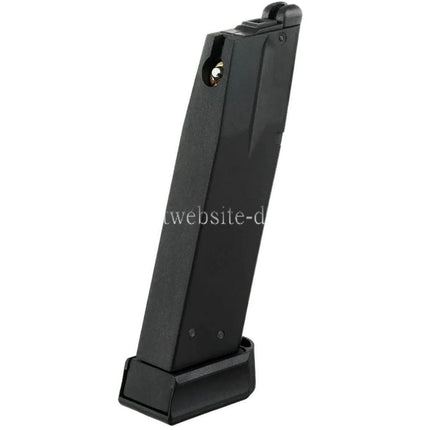 KJ WORKS 26rd Gas Magazin Geeignet für KJ KP-15 Shadow 2 KP-09 CZ-75 Serie GBB Pistole Airsoft Schwarz