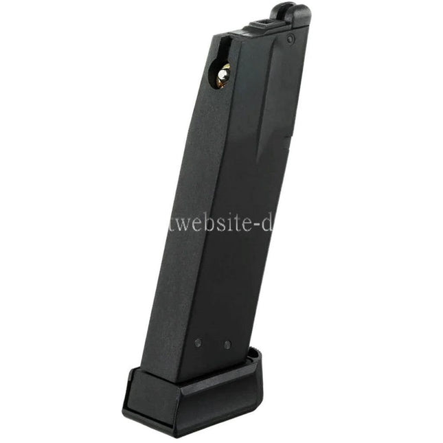 KJ WORKS 26rd Gas Magazin Geeignet für KJ KP-15 Shadow 2 KP-09 CZ-75 Serie GBB Pistole Airsoft Schwarz