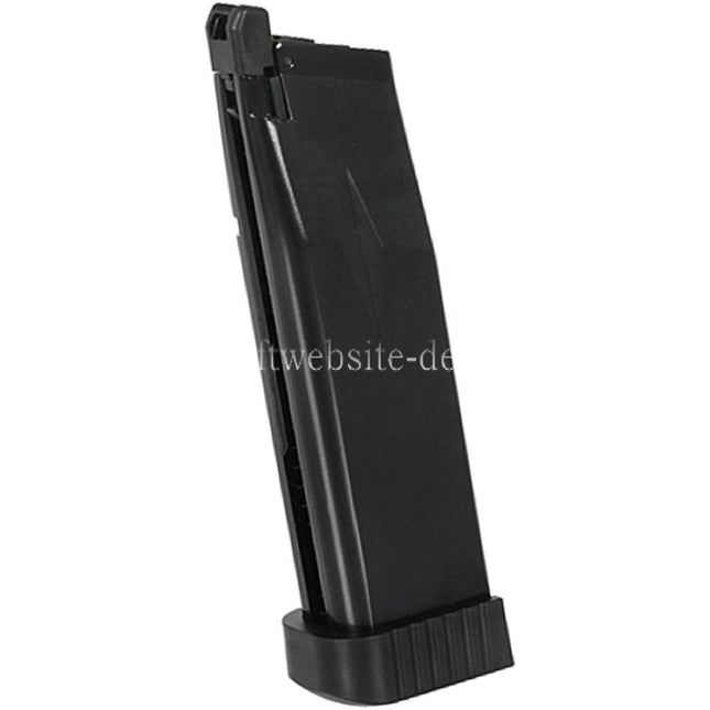 KJ WORKS 28rd Gas Magazin KP-06 Geeignet für Hi-Capa Serie GBB Pistole Airsoft Schwarz