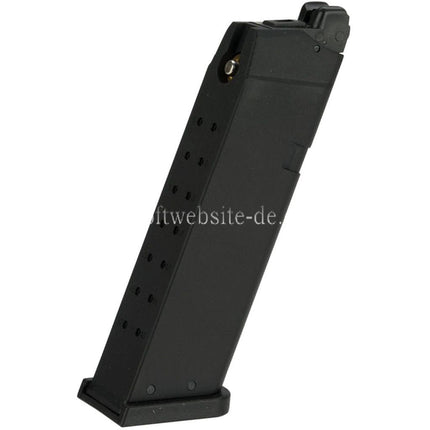 KJ WORKS 24rd Gas Magazin Geeignet für KP-13 KP-17 KP-18 G17 G18C G34 G35 Serie GBB Pistole Airsoft Schwarz