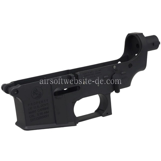 E&C COLT M4A1 Untere Metall Körperempfänger (CNC Logo) Geeignet für E&C E-Bolt System AR M4 M16 Serie AEG Gewehre Airsoft Schwarz