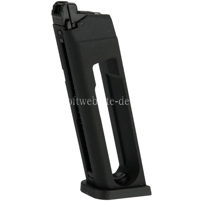 KJ WORKS 24rd Co2 Magazin Geeignet für KP-13 KP-17 KP-18 G17 G18C G34 G35 Serie GBB Pistole Airsoft Schwarz