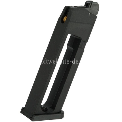 KJ WORKS 24rd Co2 Magazin Geeignet für KP-13 KP-17 KP-18 G17 G18C G34 G35 Serie GBB Pistole Airsoft Schwarz