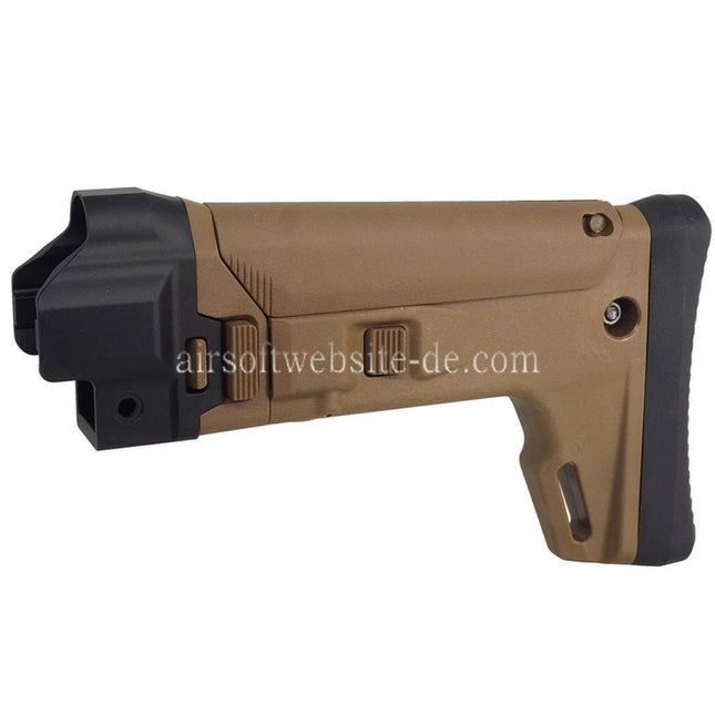 5KU ACR Stil 7-Positionen Seitlich Klappbarer Einschiebbarer Schaft Geeignet für VFC UMAREX HK MP5 Serie AEG Gewehr Airsoft