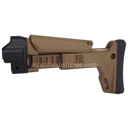 5KU ACR Stil 7-Positionen Seitlich Klappbarer Einschiebbarer Schaft Geeignet für VFC UMAREX HK MP5 Serie AEG Gewehr Airsoft