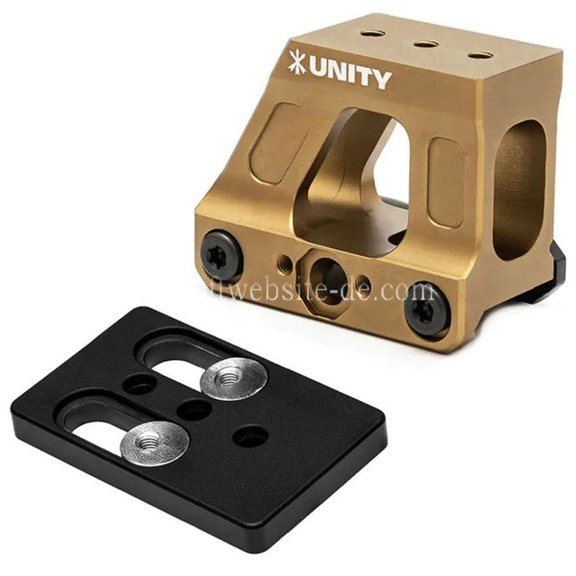 PTS Unity Tactical FAST MRDS Rotpunktvisier Montage mit Multi Optik Adapterplatte