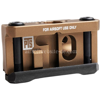 PTS Unity Tactical FAST MRDS Rotpunktvisier Montage mit Multi Optik Adapterplatte