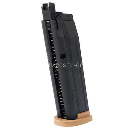 VFC 25rd Gas Magazin Geeignet für SIG SAUER P320 M17 M18 Serie GBB Pistolen Airsoft Schwarz