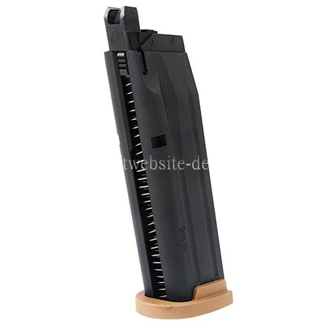 VFC 25rd Gas Magazin Geeignet für SIG SAUER P320 M17 M18 Serie GBB Pistolen Airsoft Schwarz