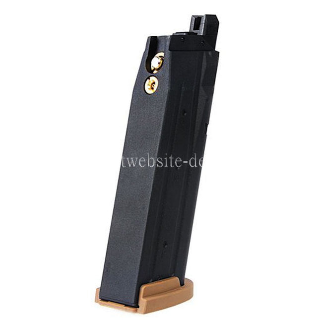VFC 25rd Gas Magazin Geeignet für SIG SAUER P320 M17 M18 Serie GBB Pistolen Airsoft Schwarz