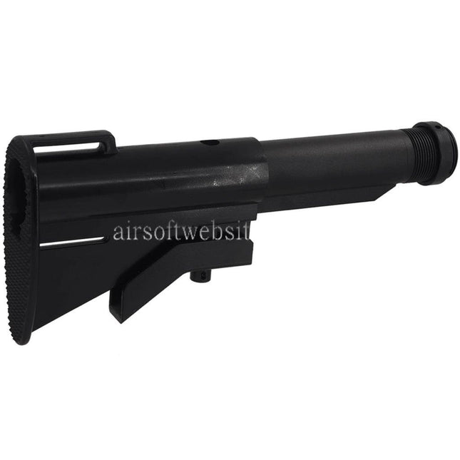CYMA CGS N23 Verkurzter Schaft mit 5-fach verstellbarem Pufferrohr Geeignet fur CYMA CGS Tokyo Marui M4 Serie MWS GBB Gewehre Schwarz
