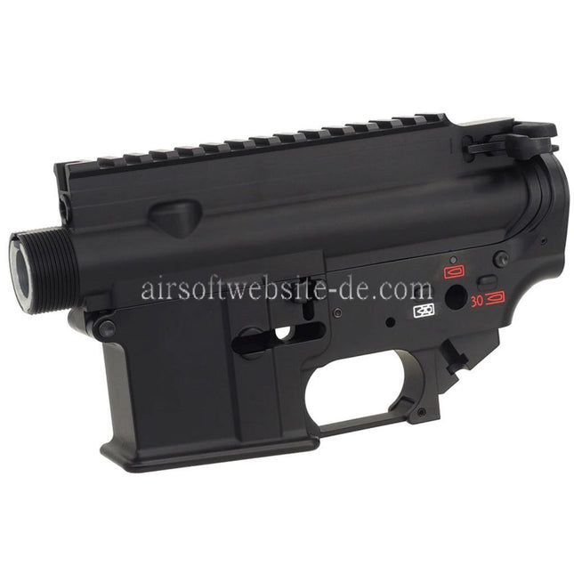 CYMA CGS 416D Stil Oberer Untere Metall Körperempfänger Geeignet für CYMA CGS HK416D Tokyo Marui M4 Serie MWS GBB Gewehre Airsoft Schwarz