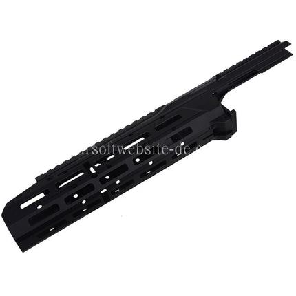 5KU Chassis SAG Stil MK3 Monolithic M-Lok Handschutz Schienen System Staubschutzhülle Set Geeignet für Tokyo Marui AKM GBB Serie Gewehre Airsoft Schwarz
