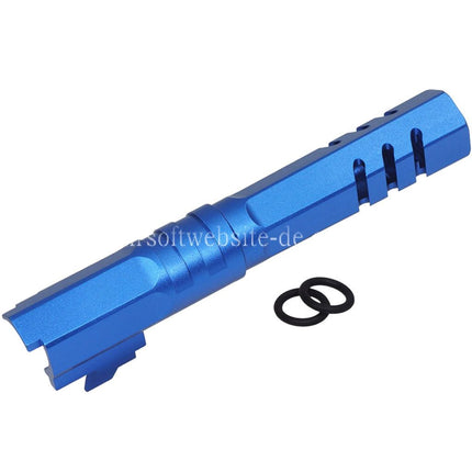 5KU 4.3 Zoll CNC Aluminum Hexagon Außenlauf +11mm CW Im Uhrzeigersinn Gewinde Geeignet für Armorer Works WE (WE-TECH) Tokyo Marui Hi-Capa 4.3 Serie GBB Pistolen Airsoft