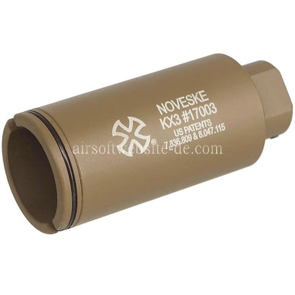 APS EMG Silencieux Amplificateur de son réglable Noveske KX3 Cache-flamme Suppresseur adapté aux fusils Airsoft à canon de -14mm CCW (sens antihoraire) Noir