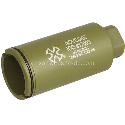 APS EMG Silencieux Amplificateur de son réglable Noveske KX3 Cache-flamme Suppresseur adapté aux fusils Airsoft à canon de -14mm CCW (sens antihoraire) Noir