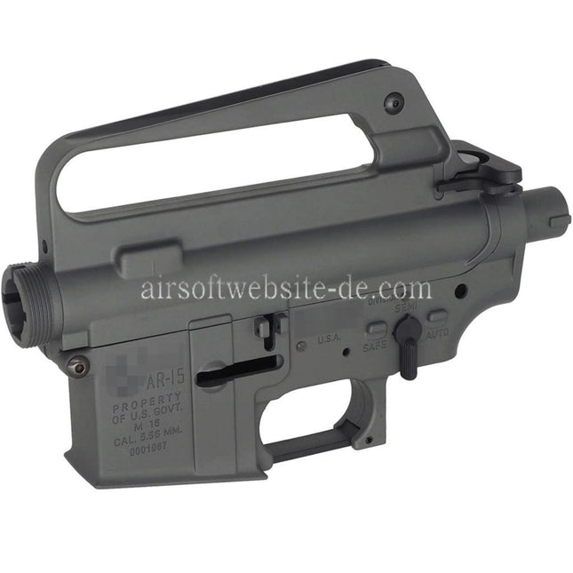 E&C M16VN 604 Stil Oberer Untere Metall Körperempfänger Geeignet für E&C Tokyo Marui M4 M16 Serie AEG Gewehre Airsoft Grau