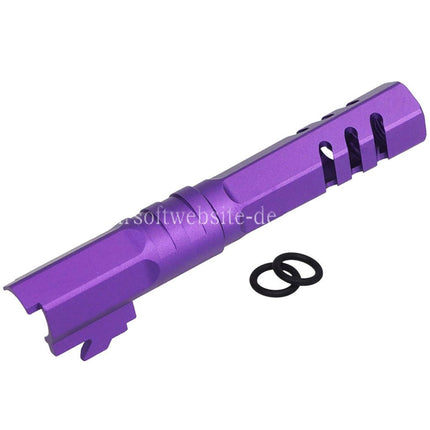 5KU 4.3 Zoll CNC Aluminum Hexagon Außenlauf +11mm CW Im Uhrzeigersinn Gewinde Geeignet für Armorer Works WE (WE-TECH) Tokyo Marui Hi-Capa 4.3 Serie GBB Pistolen Airsoft