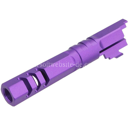5KU 4.3 Zoll CNC Aluminum Hexagon Außenlauf +11mm CW Im Uhrzeigersinn Gewinde Geeignet für Armorer Works WE (WE-TECH) Tokyo Marui Hi-Capa 4.3 Serie GBB Pistolen Airsoft