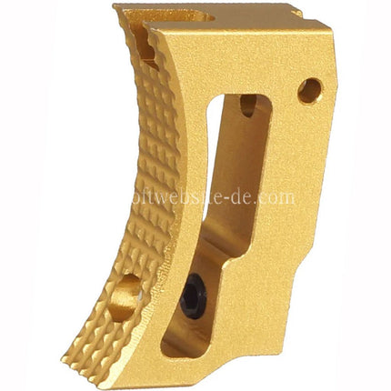 5KU Aluminum Kurz Gebogen Verstellbarer Abzug Geeignet für Tokyo Marui Hi-Capa 1911 Serie GBB Pistolen Airsoft