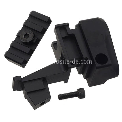 5KU Aluminum 4-Steckplätze 20mm M1913 Picatinny Schiene Schaft Adapter Geeignet für M4 Puffer Rohr Toyko Marui AKM Serie GBB Gewehre