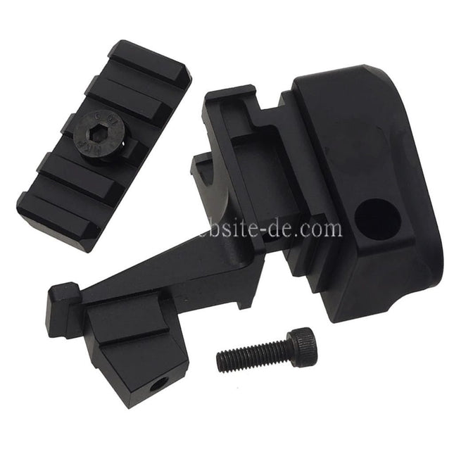 5KU Aluminum 4-Steckplätze 20mm M1913 Picatinny Schiene Schaft Adapter Geeignet für M4 Puffer Rohr Toyko Marui AKM Serie GBB Gewehre