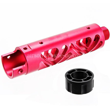 Narcos Airsoft CNC Aluminum Vorderes Lauf Kit (Typ 6) Geeignet für Action Army AAP01 Serie GBB Pistolen