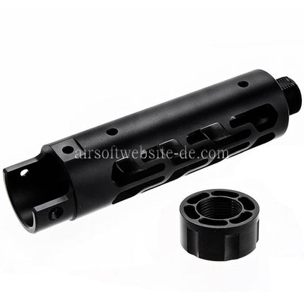 Narcos Airsoft CNC Aluminum Vorderes Lauf Kit (Typ 7) Geeignet für Action Army AAP01 Serie GBB Pistolen