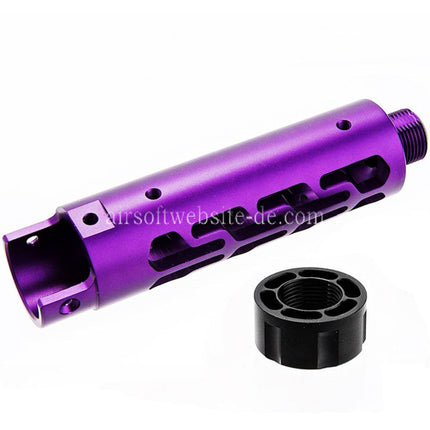 Narcos Airsoft CNC Aluminum Vorderes Lauf Kit (Typ 7) Geeignet für Action Army AAP01 Serie GBB Pistolen