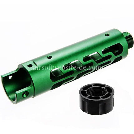 Narcos Airsoft CNC Aluminum Vorderes Lauf Kit (Typ 7) Geeignet für Action Army AAP01 Serie GBB Pistolen