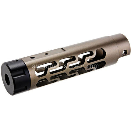 Narcos Airsoft CNC Aluminum Vorderes Lauf Kit (Typ 7) Geeignet für Action Army AAP01 Serie GBB Pistolen