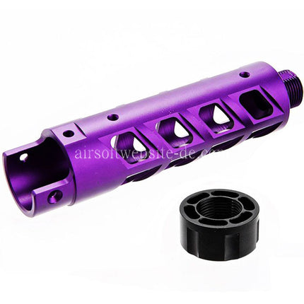 Narcos Airsoft CNC Aluminum Vorderes Lauf Kit (Typ 8) Geeignet für Action Army AAP01 Serie GBB Pistolen
