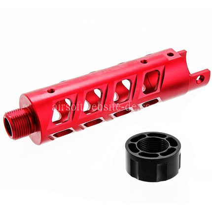 Narcos Airsoft CNC Aluminum Vorderes Lauf Kit (Typ 8) Geeignet für Action Army AAP01 Serie GBB Pistolen