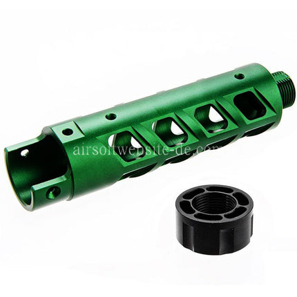 Narcos Airsoft CNC Aluminum Vorderes Lauf Kit (Typ 8) Geeignet für Action Army AAP01 Serie GBB Pistolen