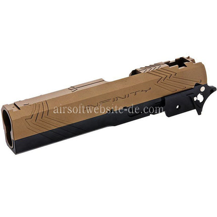 Tiger Soul CNC Aluminum INF Venom Mittlerer Rahmen Schlitten Set Geeignet für Toyko Marui Hi-Capa Serie GBB Pistolen Airsoft